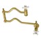 Kingston Brass KS2107PX Heritage Wall Mount Pot Filler, Brushed Brass KS2107PX - alternate 1
